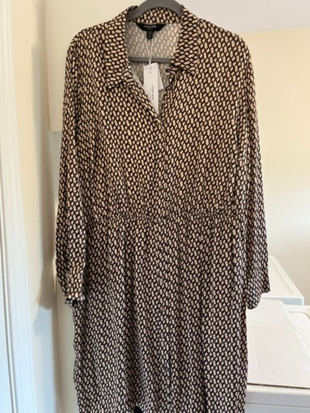 Ever new Melbourne printed shirt dress.